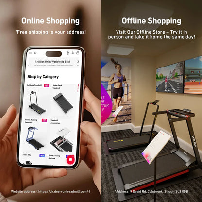 Silent Foldable Treadmill for Home